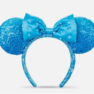 Sparkly Blue Mickey Mouse Ears